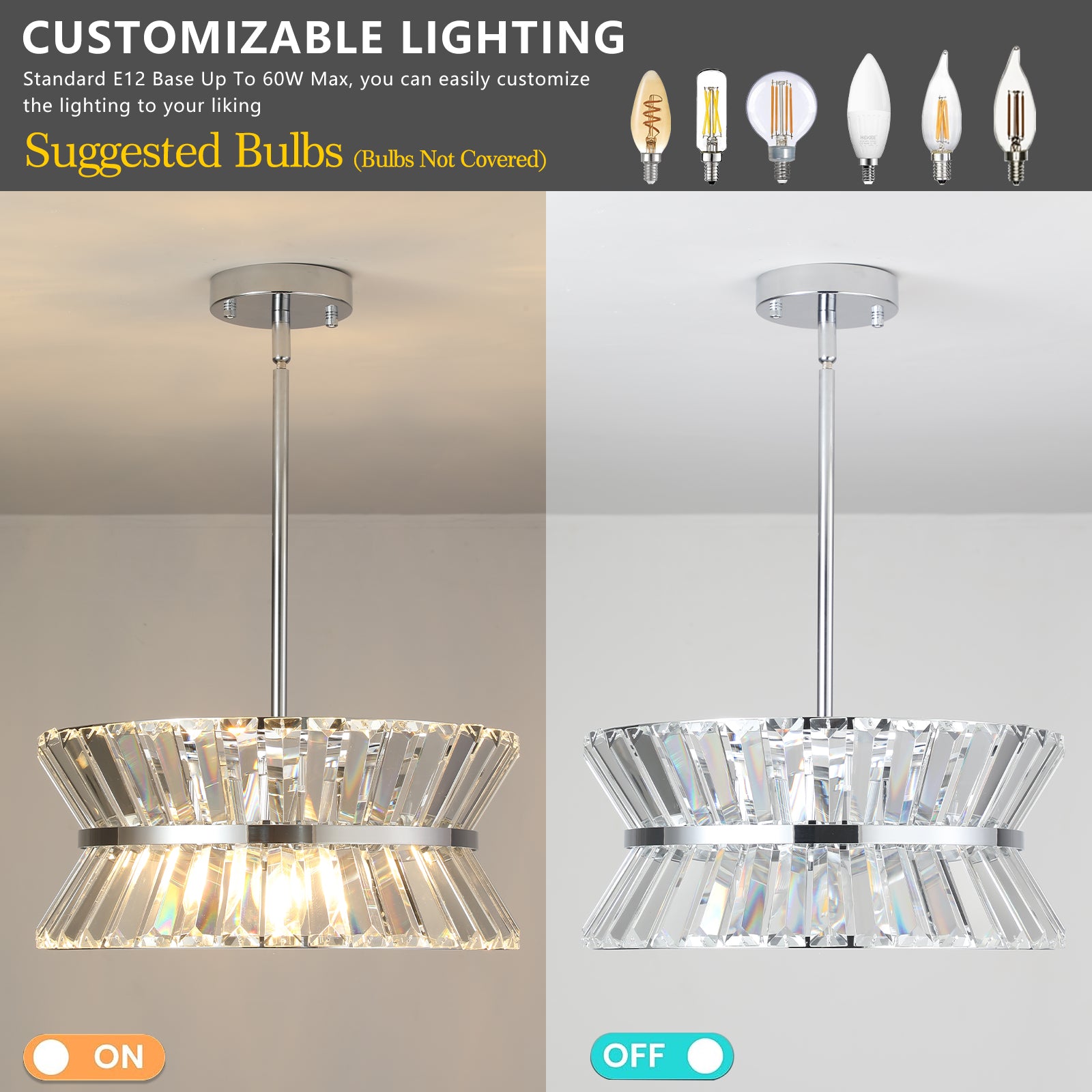 evoltleds Crystal Elegance Chandelier eprolo customizable chandeliers designer lighting elegant home lighting energy-efficient chandeliers high-end chandeliers luxury chandeliers smart chandeliers