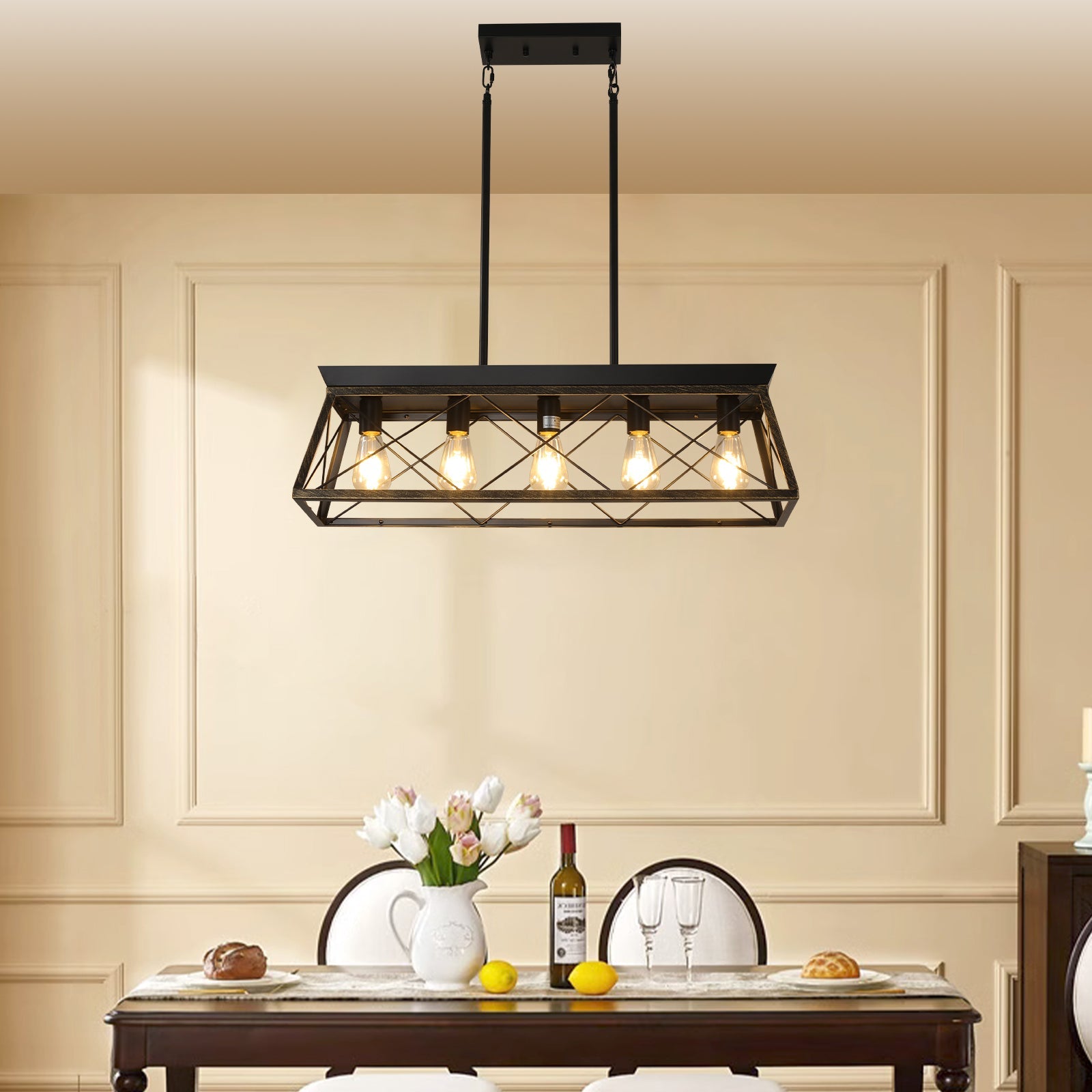 evoltleds Antique Golden Black Iron Pendant Ceiling Light eprolo customizable chandeliers designer lighting elegant home lighting energy-efficient chandeliers high-end chandeliers luxury chandeliers smart chandeliers