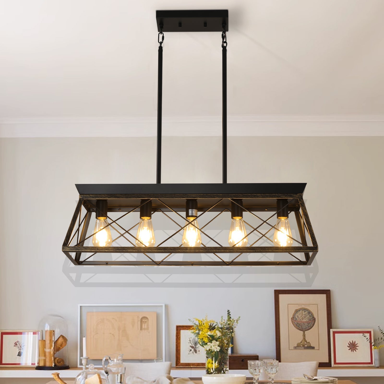 evoltleds Antique Golden Black Iron Pendant Ceiling Light eprolo customizable chandeliers designer lighting elegant home lighting energy-efficient chandeliers high-end chandeliers luxury chandeliers smart chandeliers