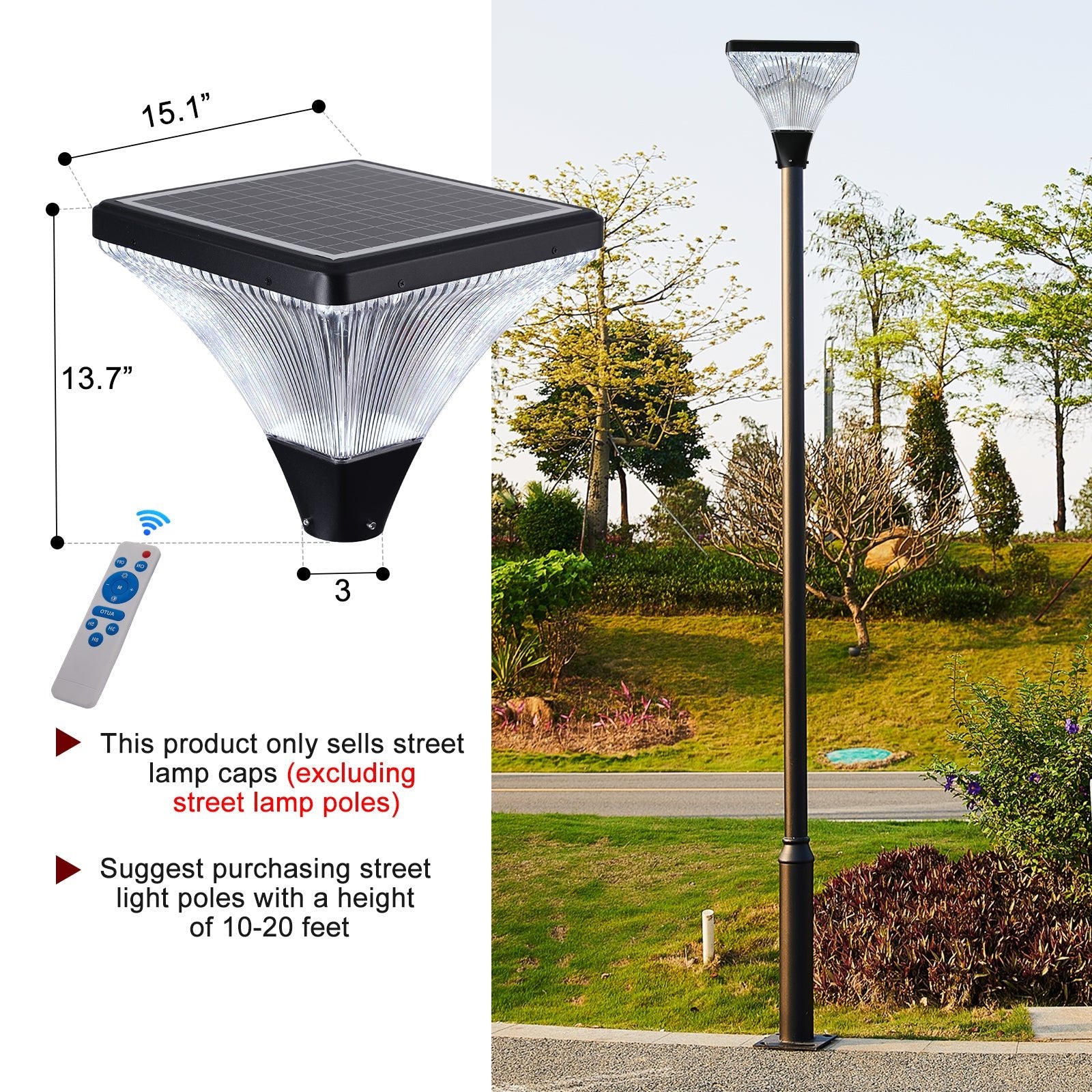 evoltleds Black Aluminum Landscape Solar Light with Crystal Diamond Stripes eprolo energy-efficient outdoor lighting outdoor LED lighting outdoor security lighting outdoor smart lighting smart garden lighting smart outdoor lights voice-controlled outdoor lights weather-resistant lights