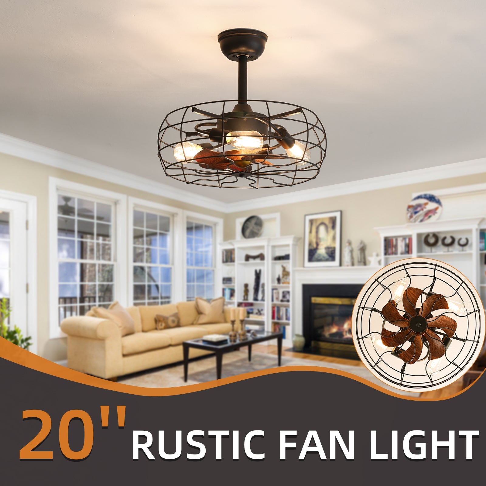 evoltleds Black Iron Ceiling Fan with Remote & APP Control eprolo elegant home decor elite illumination high-end fans LED ceiling fans luxury fans opulent fan designs premium airflow solutions sophisticated lighting