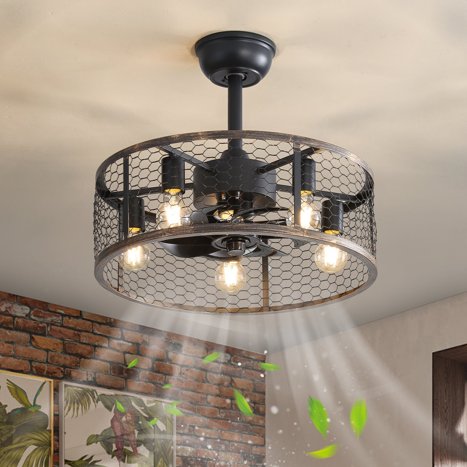 BreezeBliss Reversible Ceiling Fan Light - evoltleds