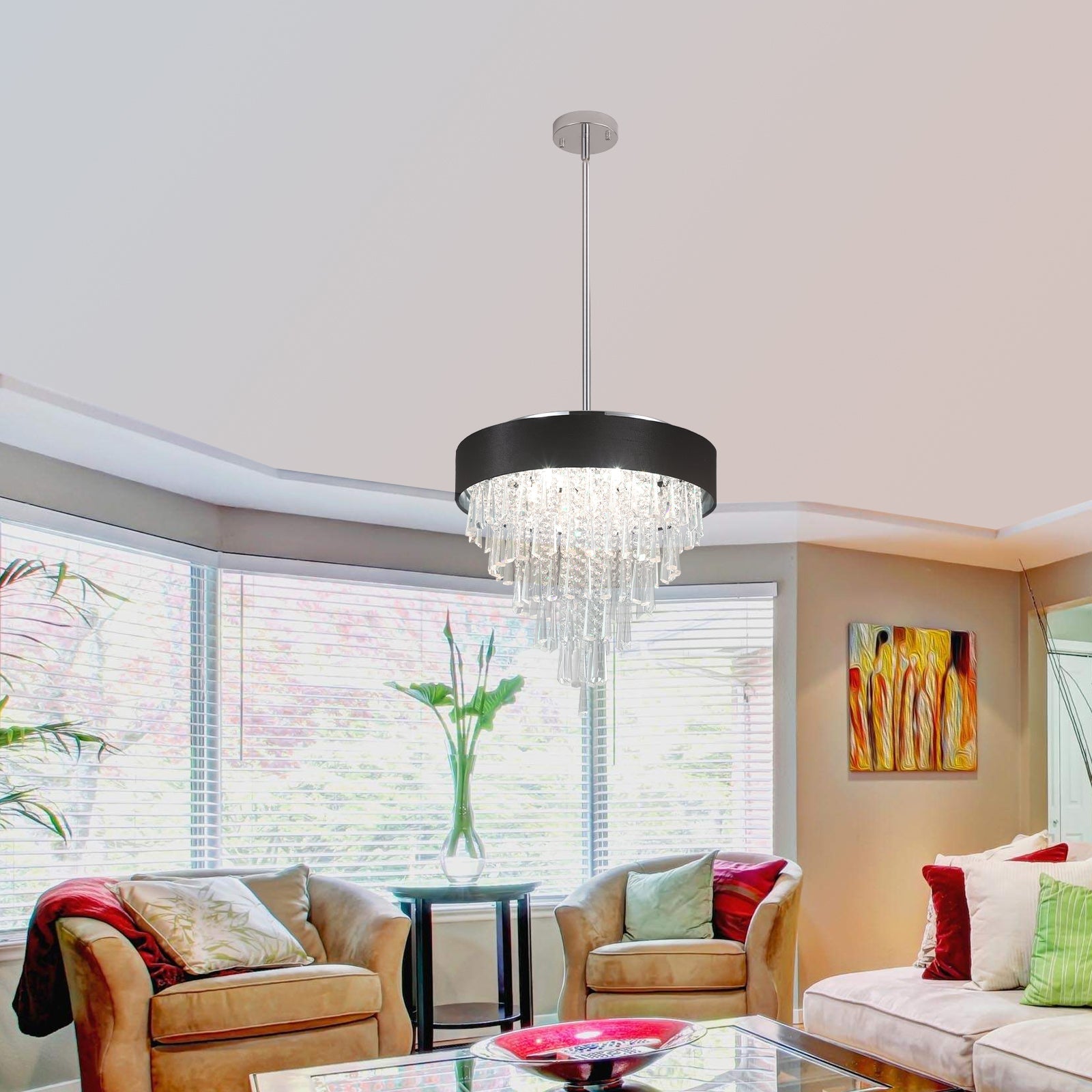 evoltleds Elegant Modern Crystal Chandelier eprolo customizable chandeliers designer lighting elegant home lighting energy-efficient chandeliers high-end chandeliers luxury chandeliers smart chandeliers