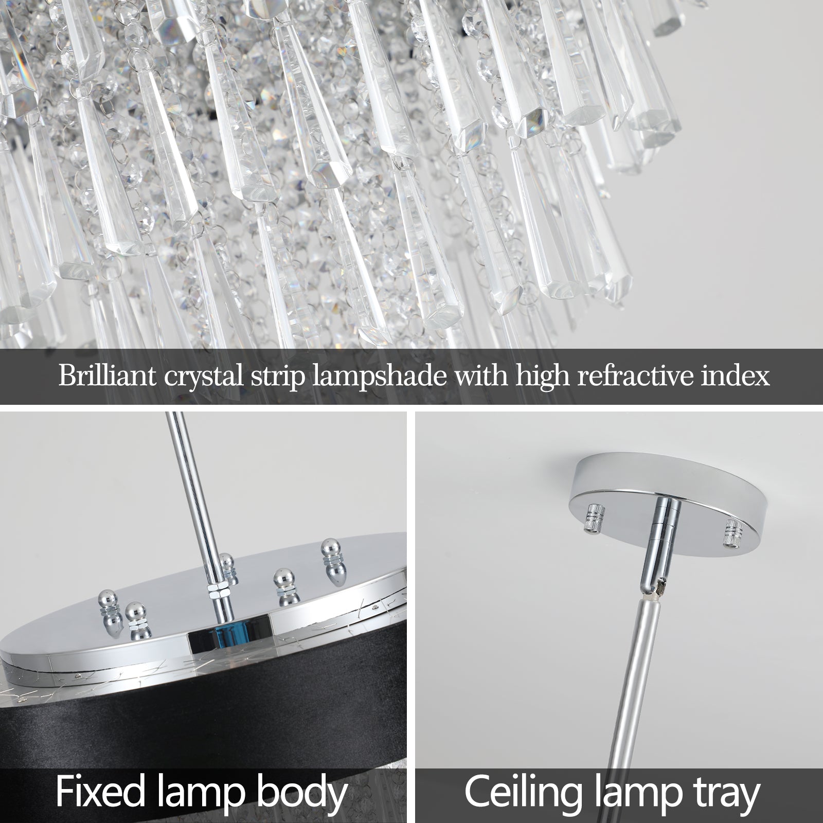 evoltleds Elegant Modern Crystal Chandelier eprolo customizable chandeliers designer lighting elegant home lighting energy-efficient chandeliers high-end chandeliers luxury chandeliers smart chandeliers