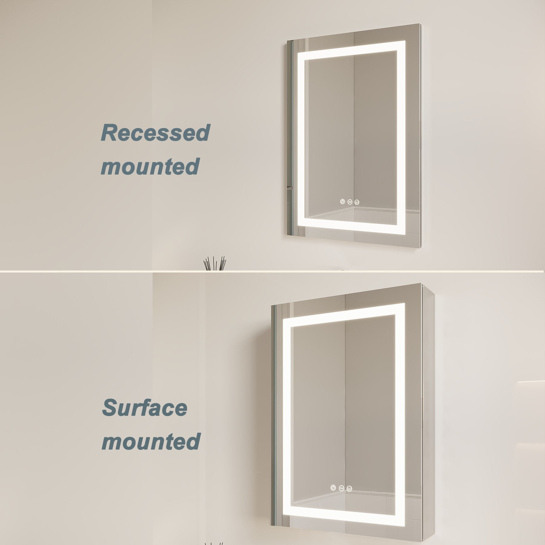 Luxe Reflection LED Medicine Cabinet - evoltleds