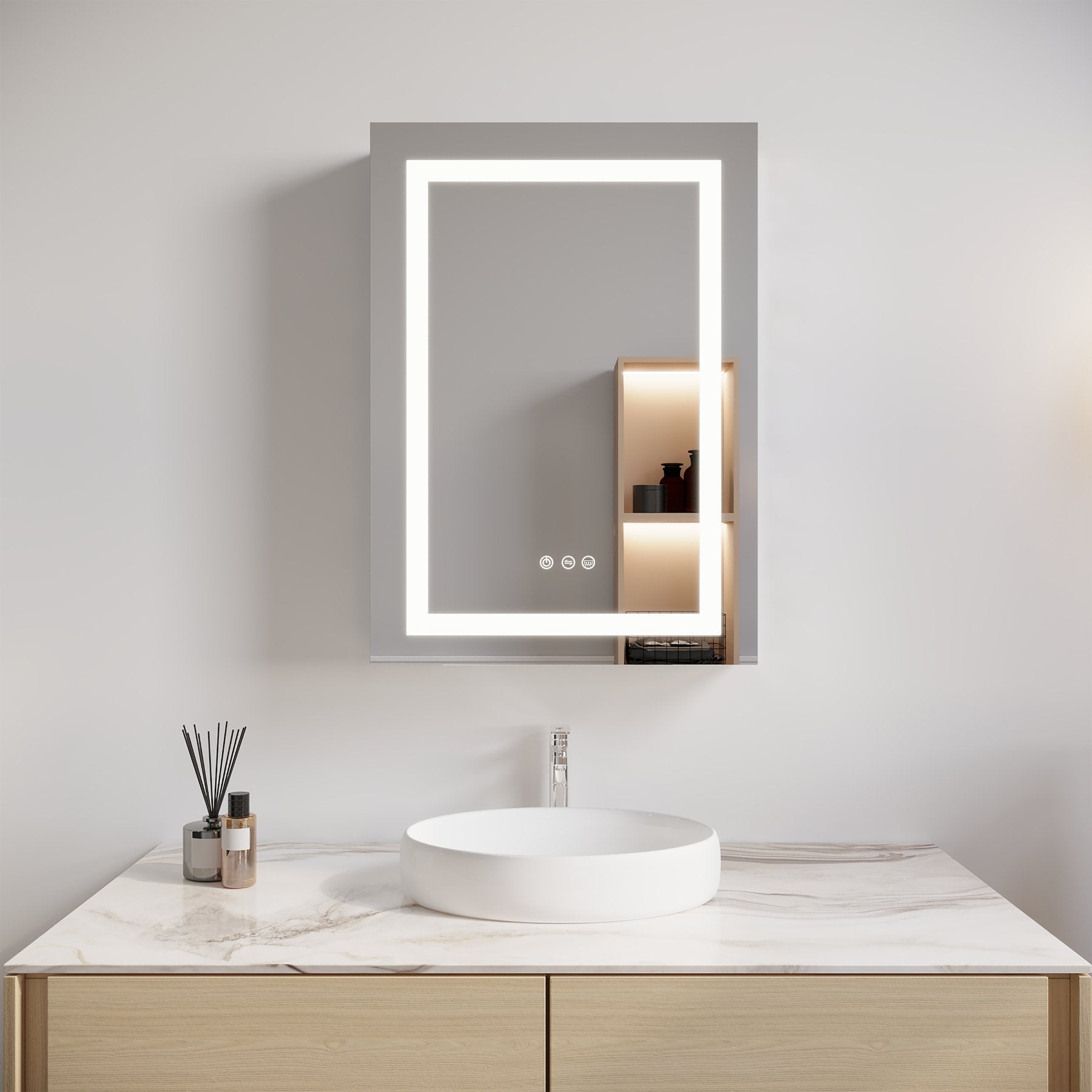Luxe Reflection LED Medicine Cabinet - evoltleds