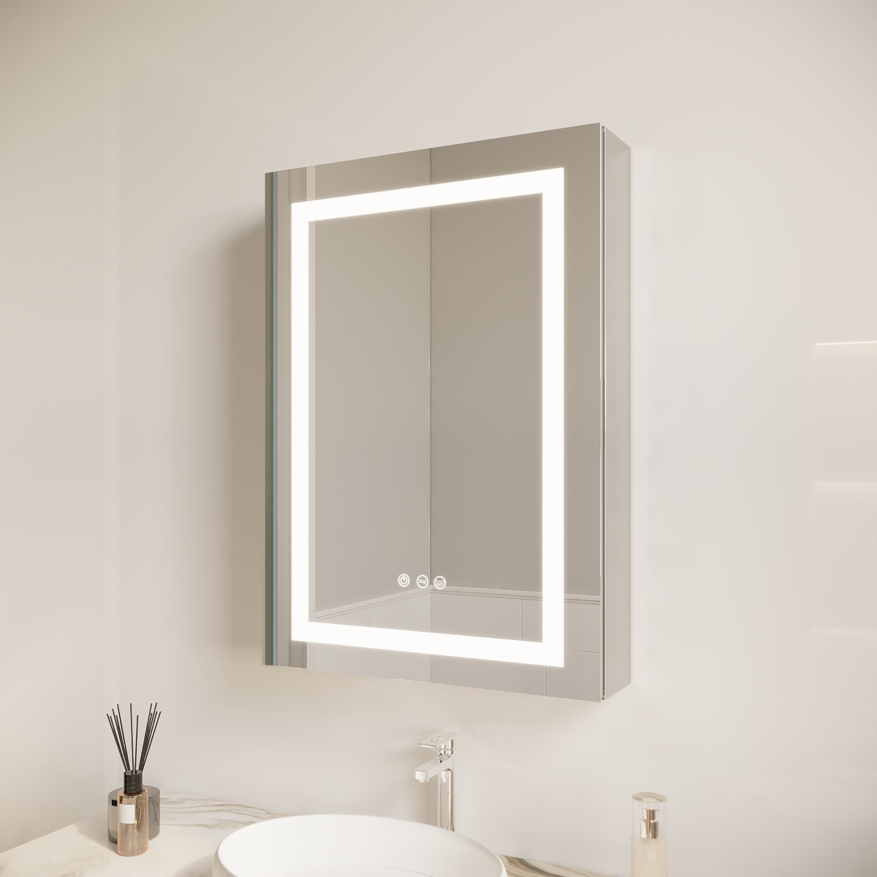 Luxe Reflection LED Medicine Cabinet - evoltleds