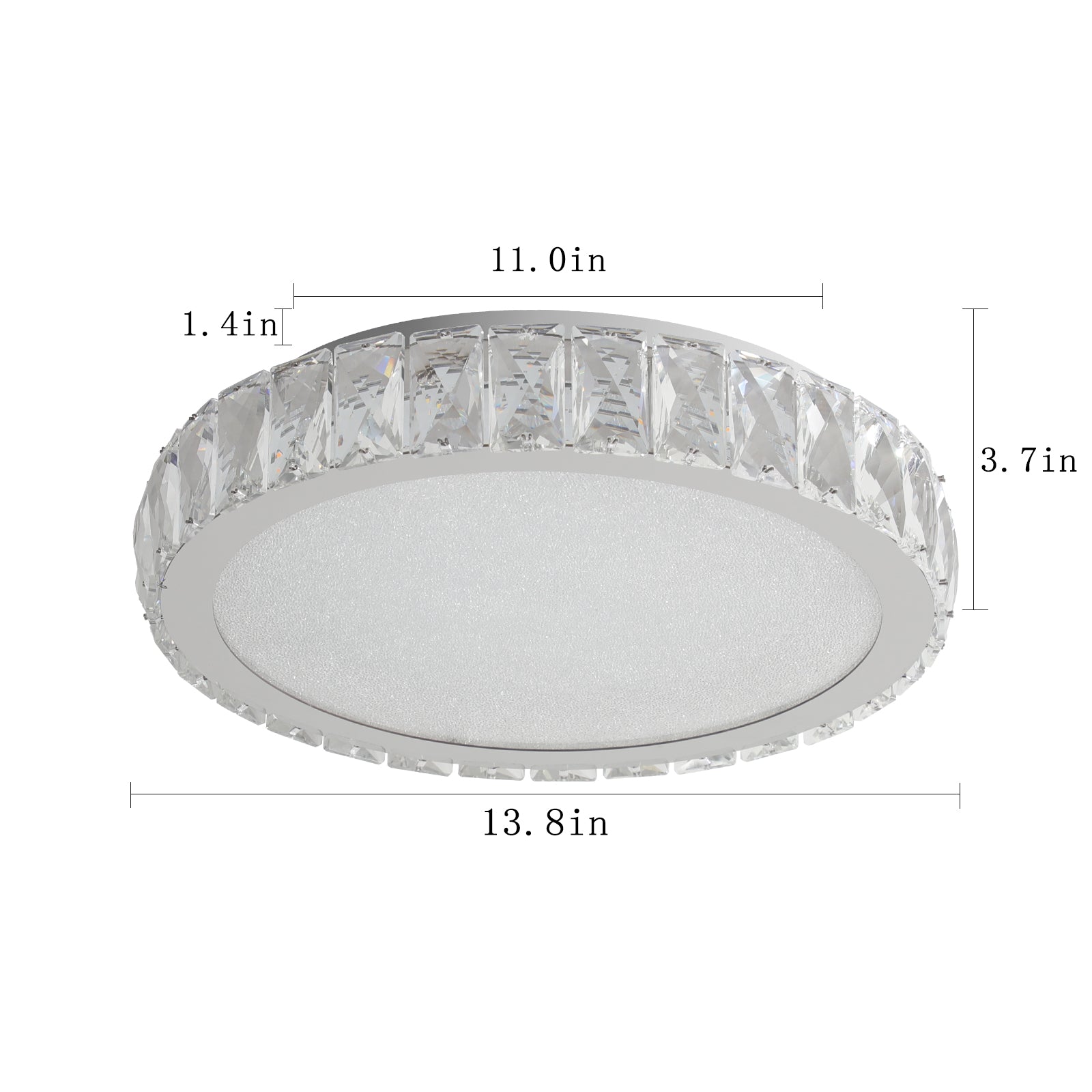 Modern Transparent Crystal Ceiling Light - evoltleds