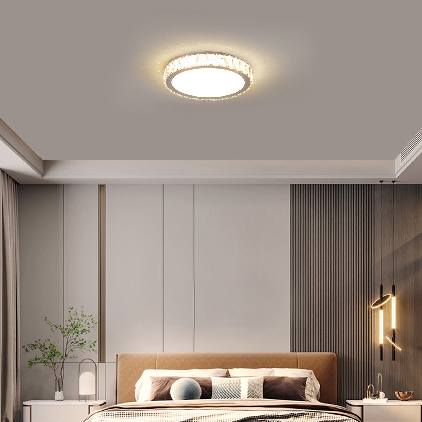 Modern Transparent Crystal Ceiling Light - evoltleds