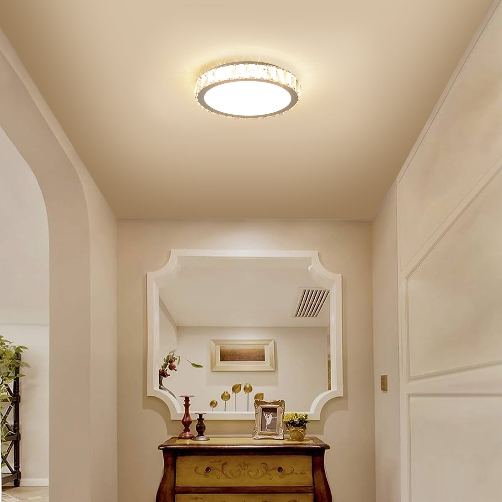 Modern Transparent Crystal Ceiling Light - evoltleds