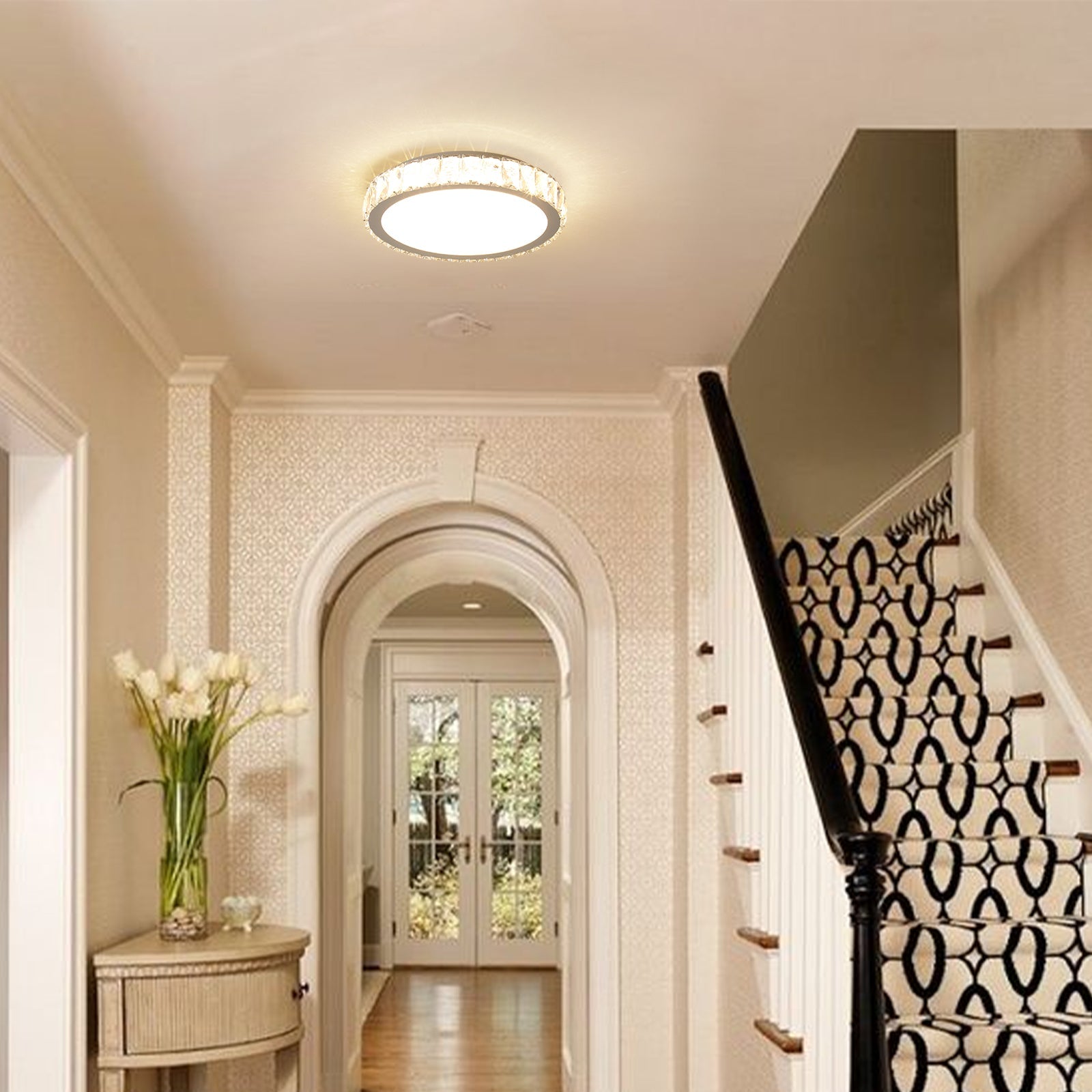 Modern Transparent Crystal Ceiling Light - evoltleds