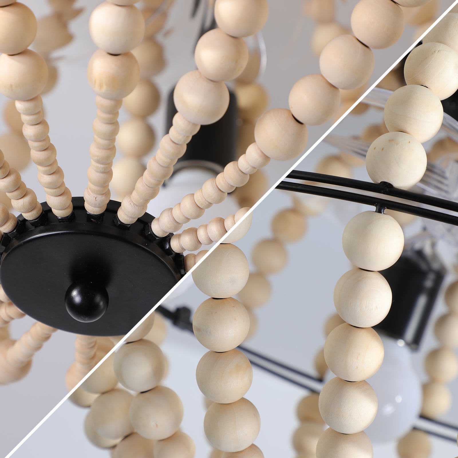 Modern White Iron Boho Chandelier - evoltleds