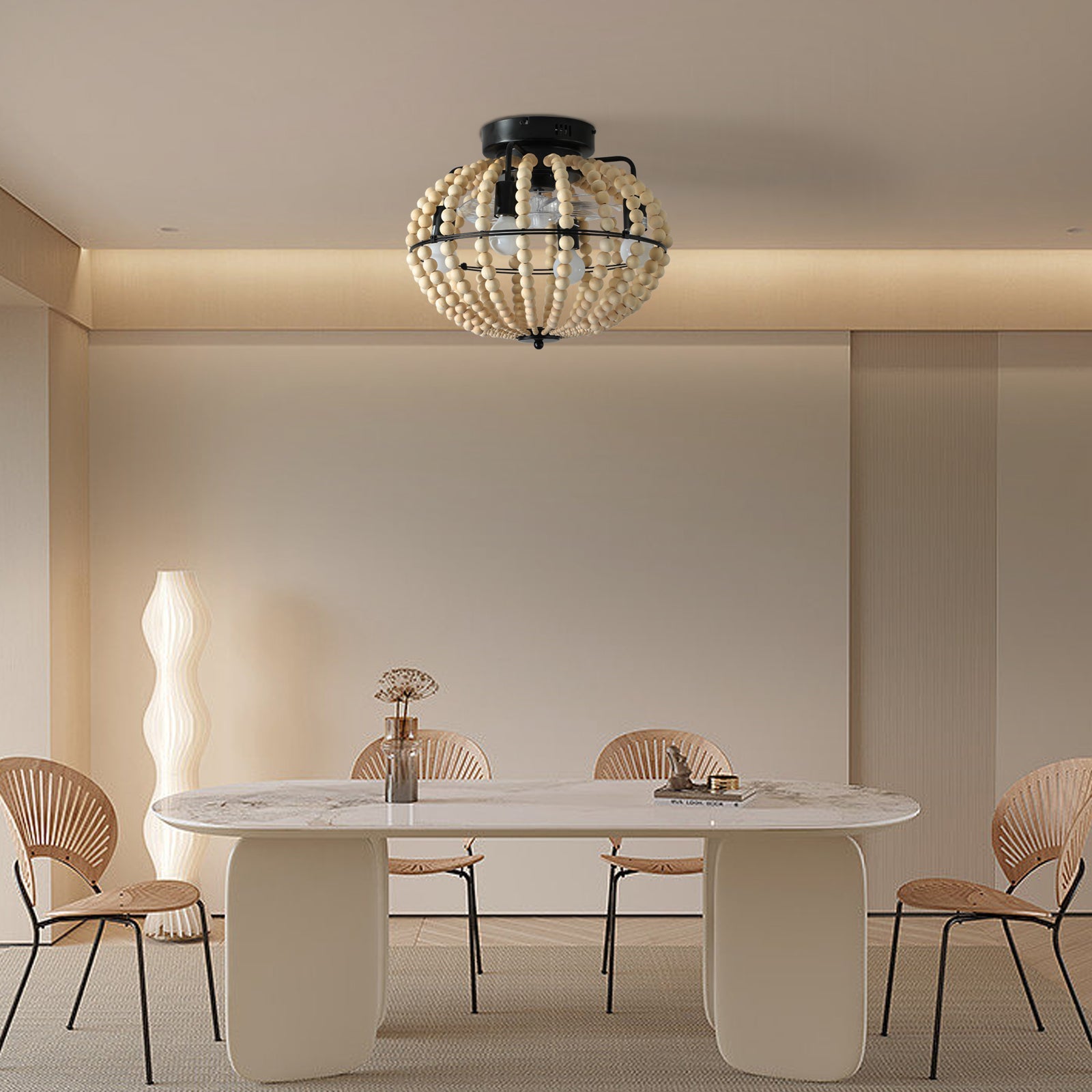 Modern White Iron Boho Chandelier - evoltleds