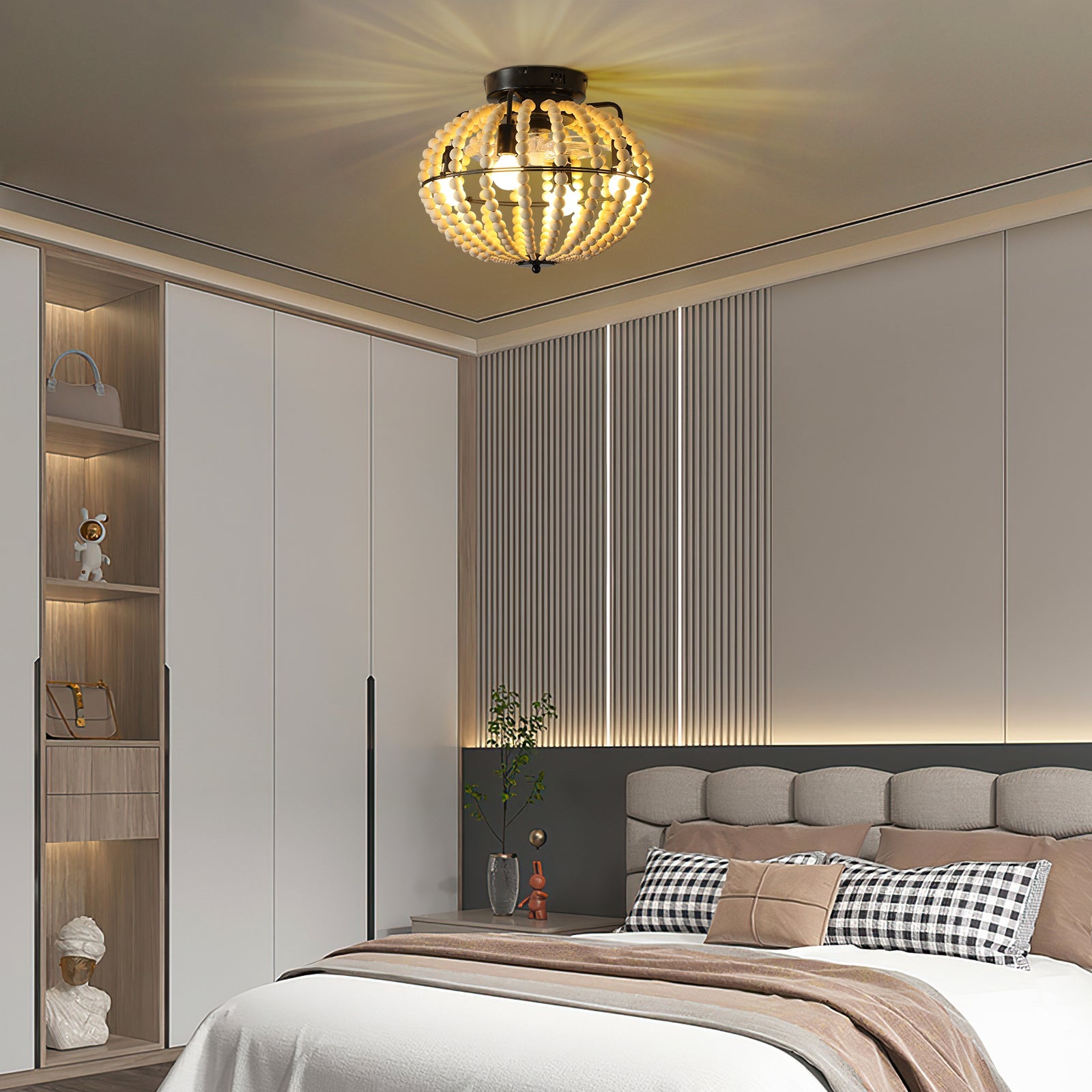 Modern White Iron Boho Chandelier - evoltleds