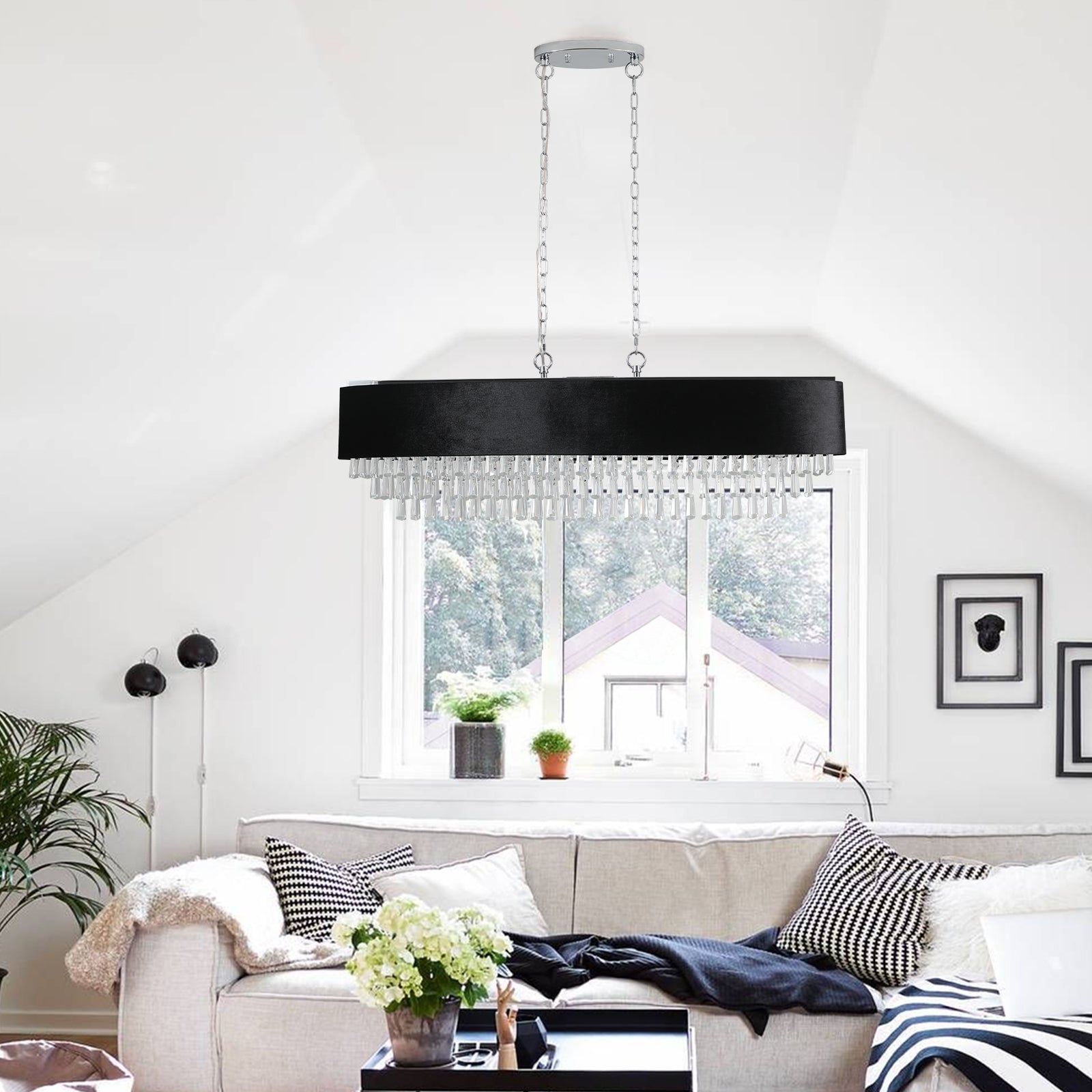 Opulent Clear Crystal Pendant Light - evoltleds