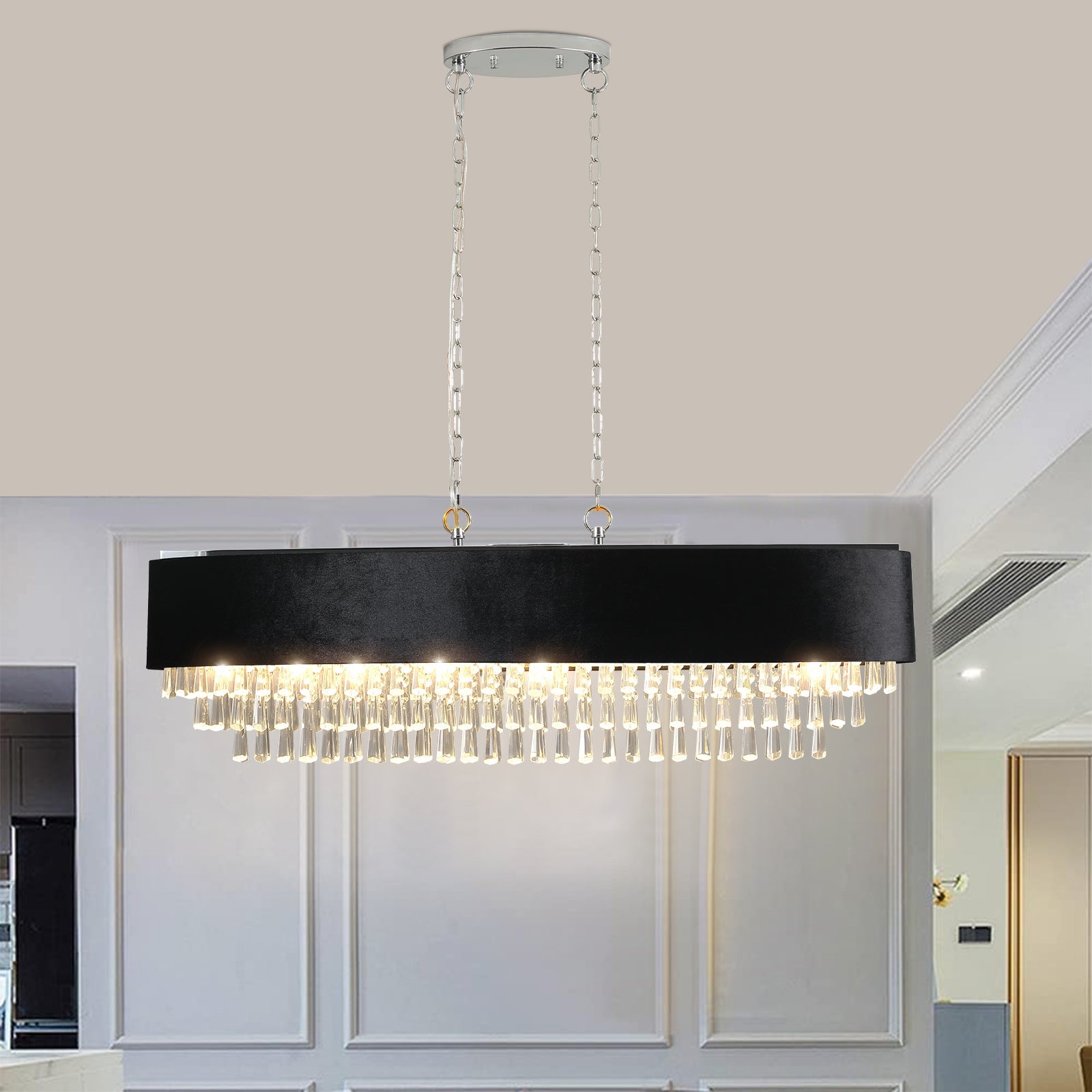 Opulent Clear Crystal Pendant Light - evoltleds