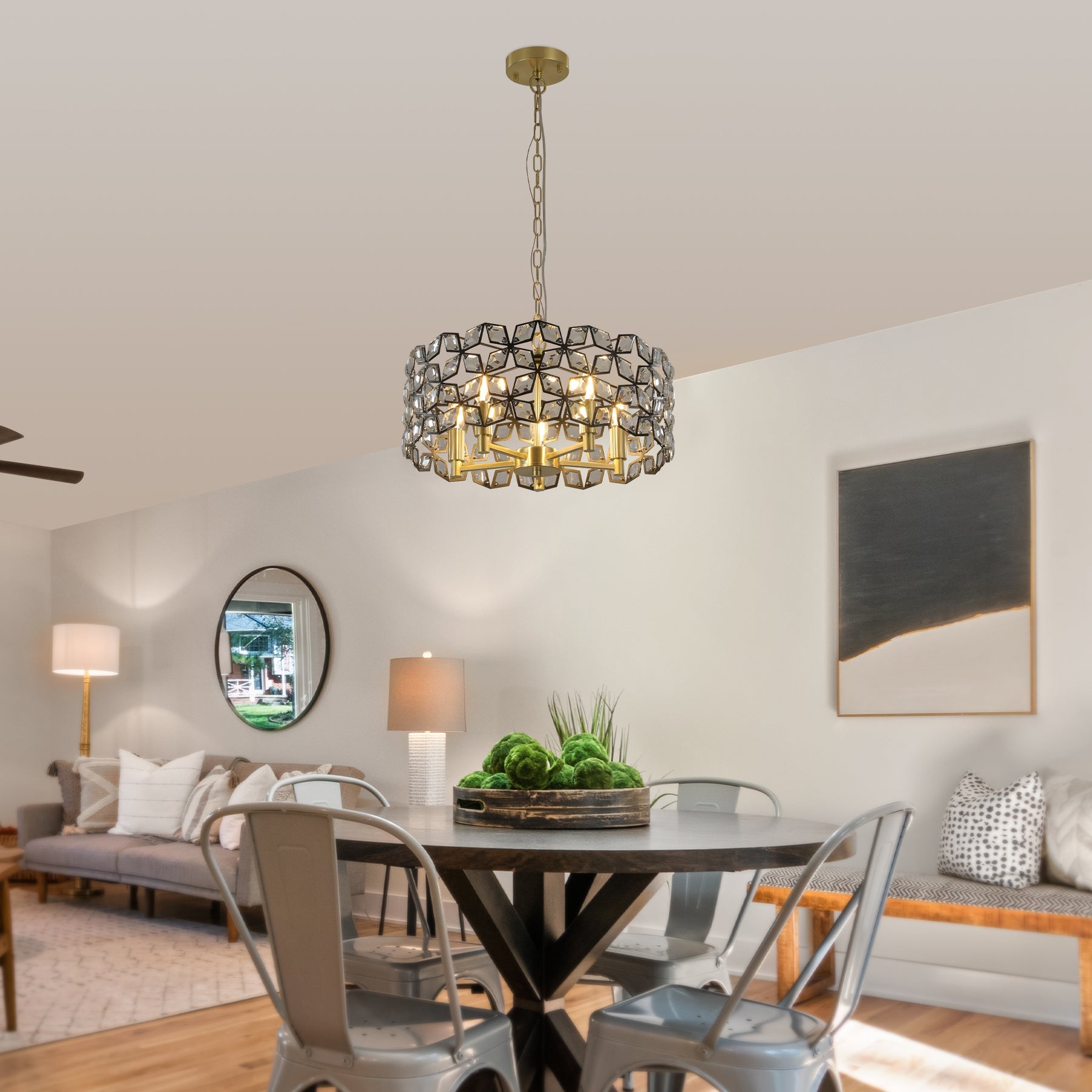 Radiant Crystal Round Chandelier - evoltleds