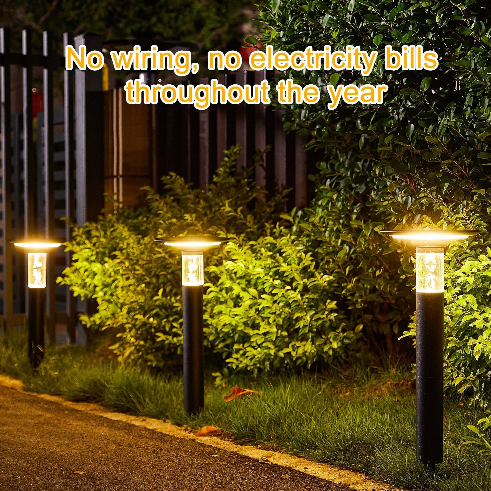 Solar Lawn Light With Dimmable LED - evoltleds
