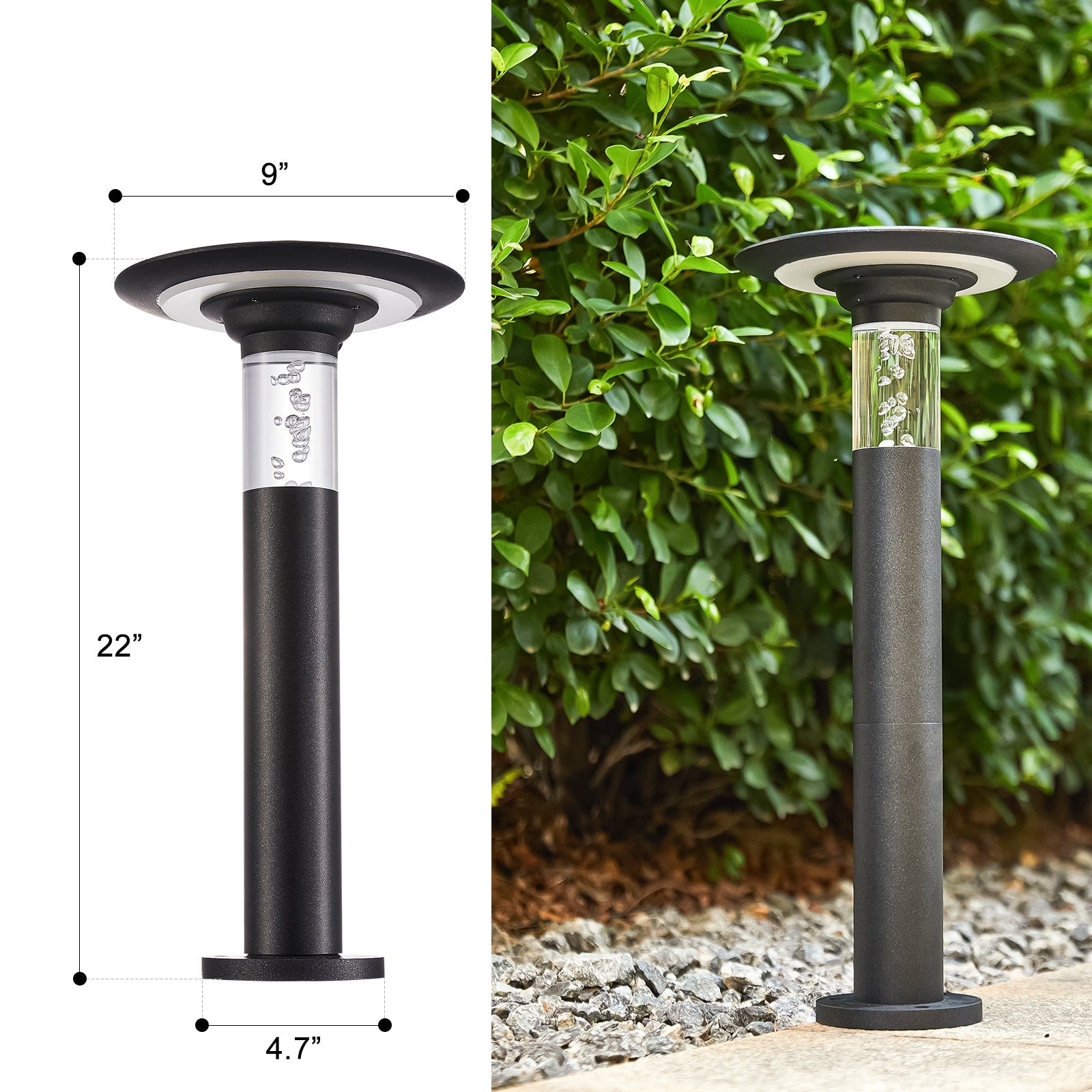 Solar Lawn Light With Dimmable LED - evoltleds