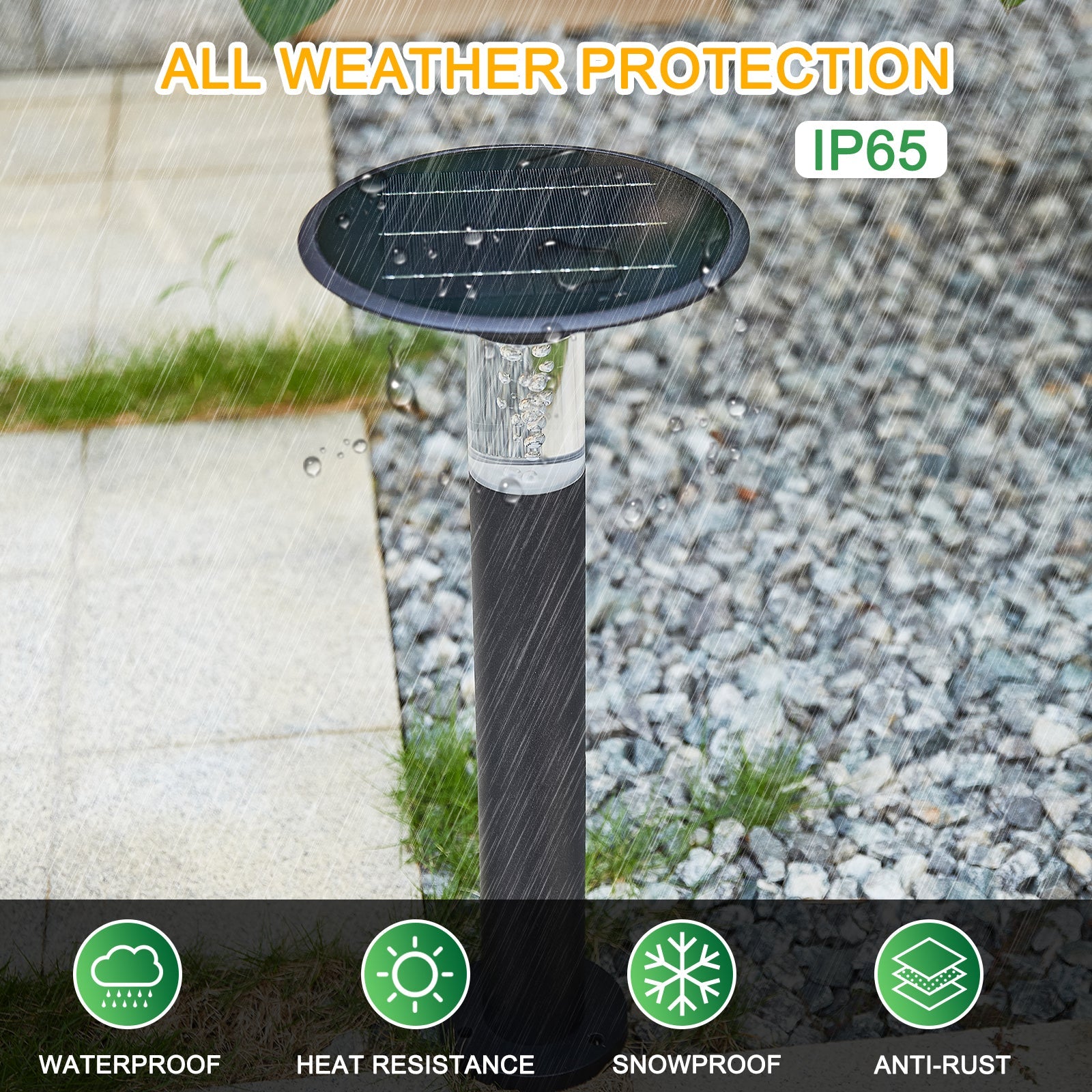 Solar Lawn Light With Dimmable LED - evoltleds