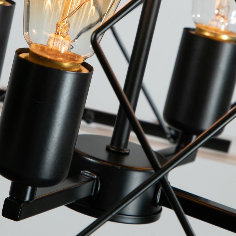 Traditional Oak Metal Pendant Ceiling Light - evoltleds